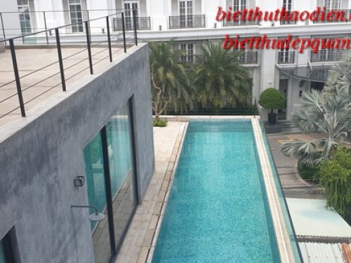 Cho thuê biệt thự hiện đại, hồ bơi cây xanh vào tận trong phòng ngủ Cho thuê biệt thự hiện đại, hồ bơi cây xanh vào tận trong phòng ngủ