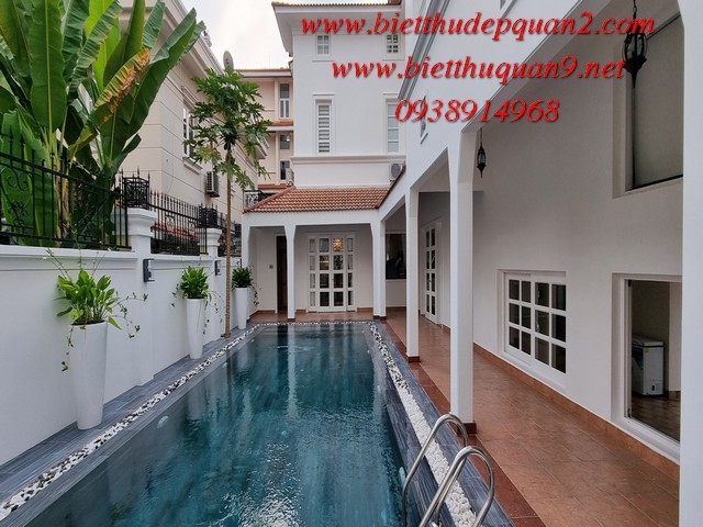 Cho thuê biệt thự khu compound Kim Sơn Villa Thảo Điền Cho thuê biệt thự khu compound Kim Sơn Villa Thảo Điền