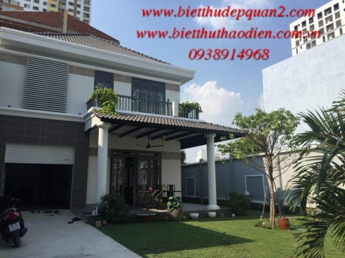 Nice villa big garden for rent in Thao Dien Nice villa big garden for rent in Thao Dien