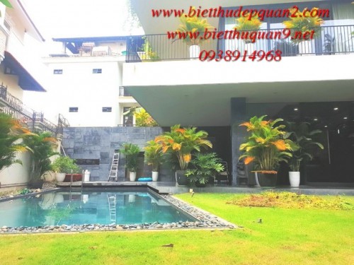 Villa in compound Kim Son Thao Dien for rent Villa in compound Kim Son Thao Dien for rent